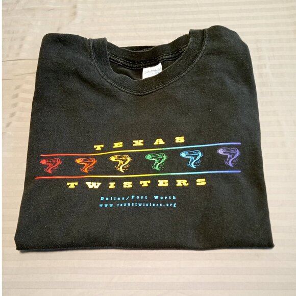 Collectible Rainbow "Texas Twisters" LGBT Dance Club T-shirt (IAGLCWDC) - Size L - Picture 5 of 7